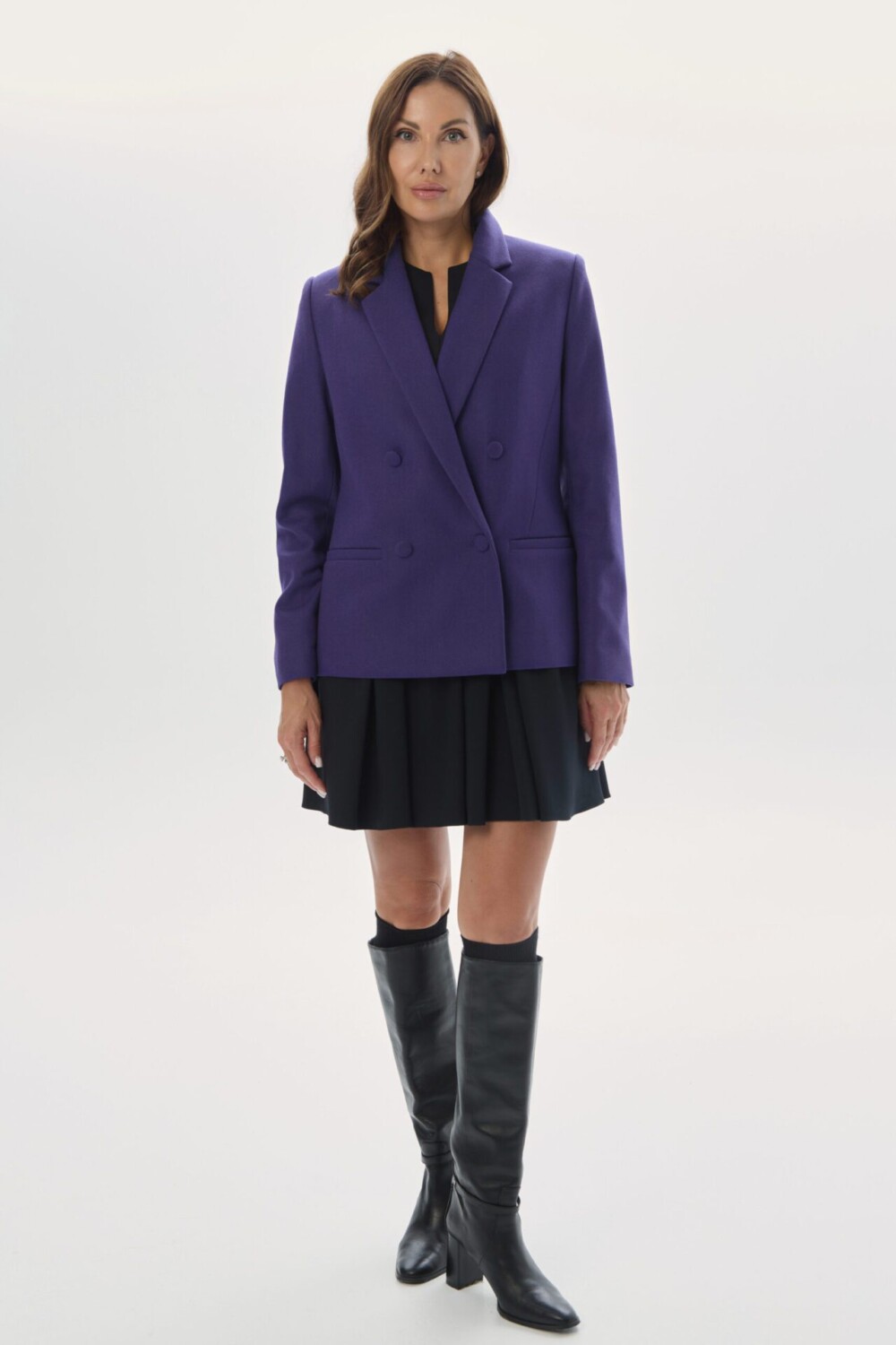 Wool Blazer – Notte Viola