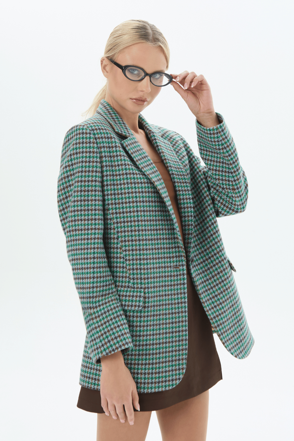 Švarkas Houndstooth - green