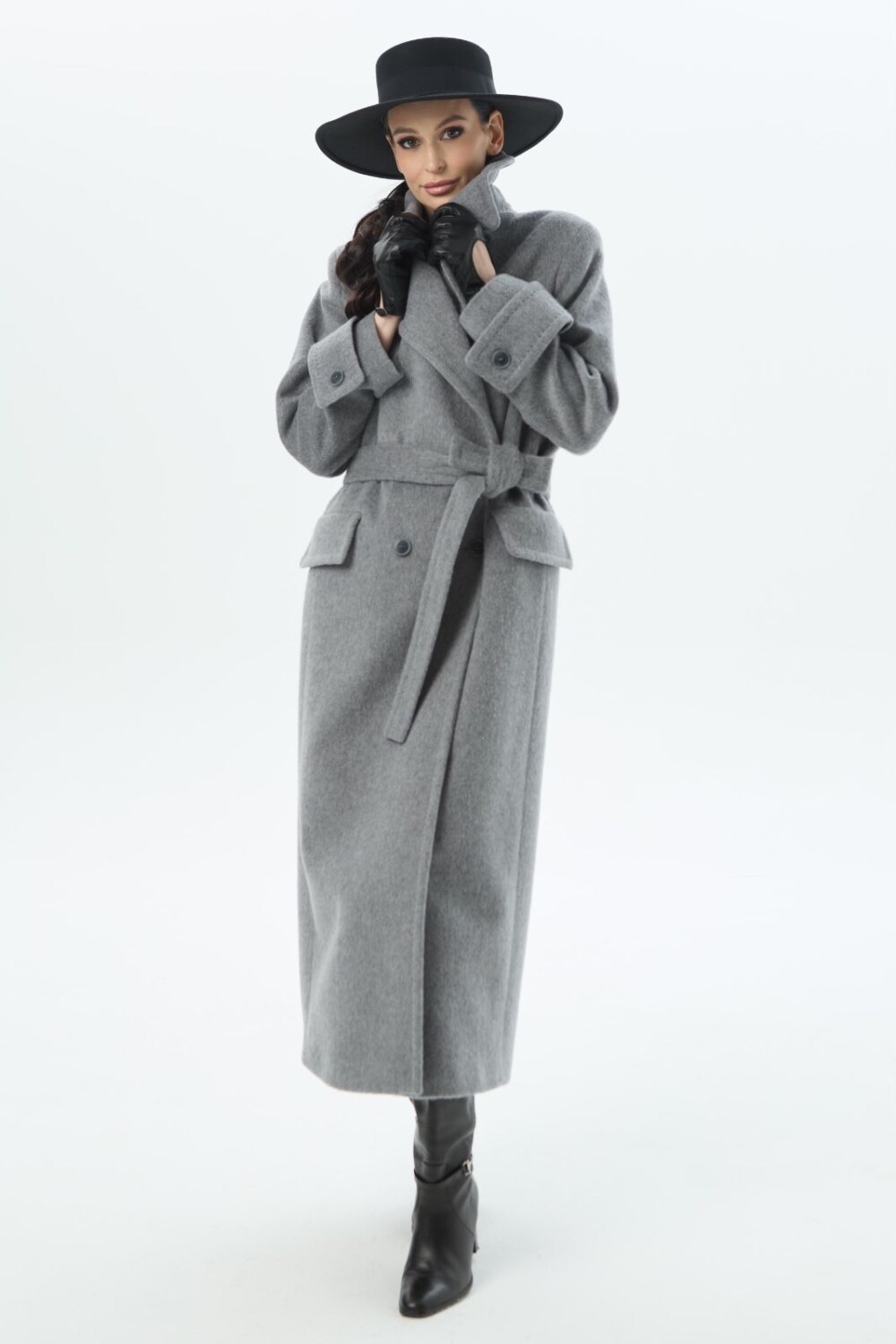 Paltas vilnos ir kašmyro Lucca – grey