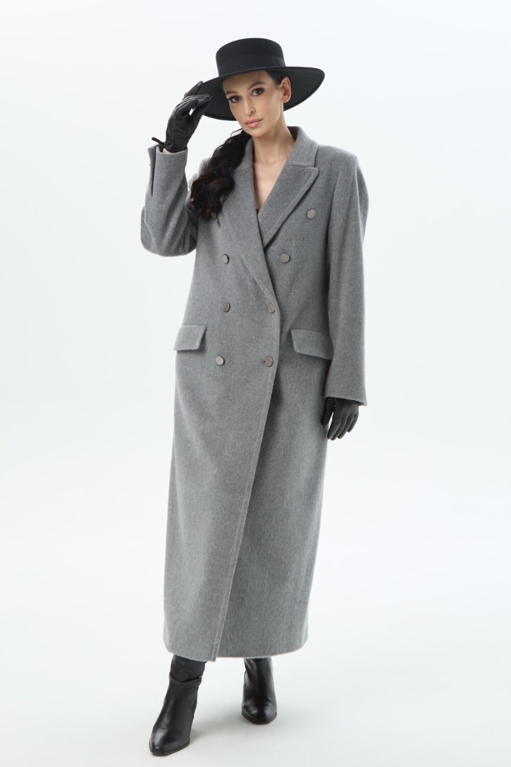 Vilnonis paltas - Samantha grey