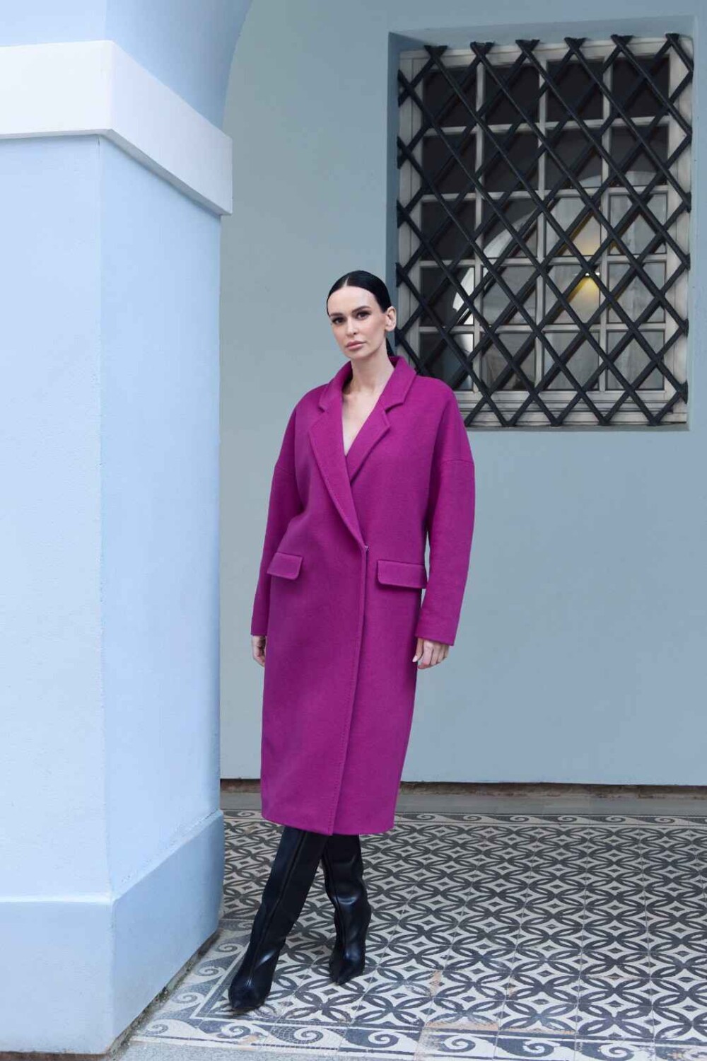 Oversized paltas vilnos ir kašmyro - Brooks